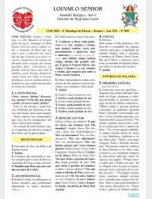 Louvar o Senhor - Ano C - 11 de maio de 2025 - 4º Domingo da Páscoa