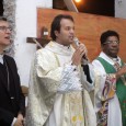 Pe. Alessandro Campos celebra na Igreja Matriz da Paróquia Nossa Senhora do Socorro