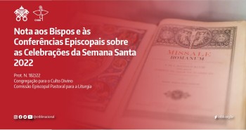 Nota sobre as celebrações da Semana Santa