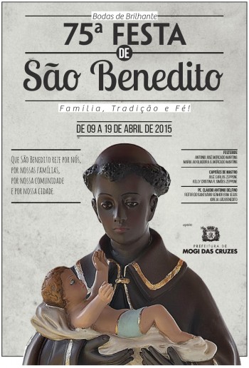 Tradicional Festa de São Benedito em Mogi das Cruzes começa nesta quinta, dia 09