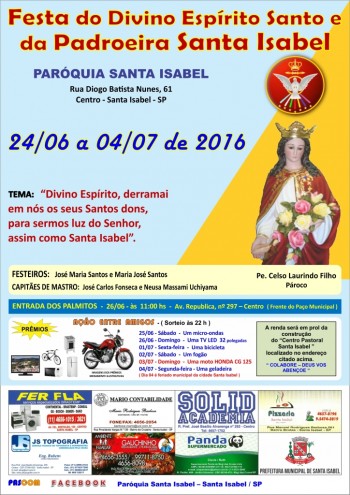 Festa em Louvor a Santa Isabel
