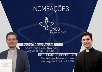 Novos secretários do Regional Sul 1 da CNBB