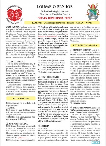 Louvar o Senhor - Ano A - 12 de abril de 2026 - 2º Domingo da Páscoa