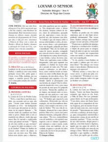 Louvar o Senhor - Ano A - 03 de abril de 2026 - Sexta-feira da Paixão do Senhor