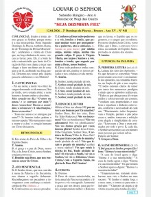 Louvar o Senhor - Ano A - 12 de abril de 2026 - 2º Domingo da Páscoa