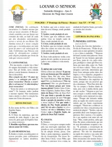 Louvar o Senhor - Ano A - 19 de abril de 2026 - 3º Domingo da Páscoa