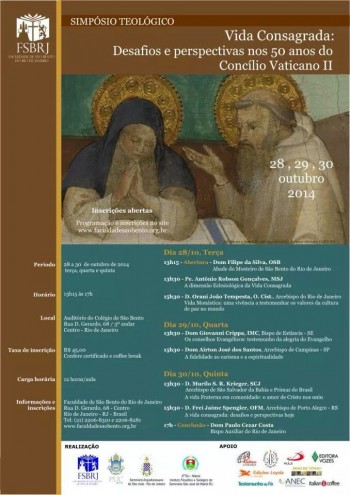 Simpósio sobre Vida Consagrada recordará Concílio Vaticano II